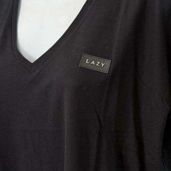Christina Dienst Lazy V-Neck Oversize Boxy T-Shirt Tee Shirt Size XS NEW Tags - Picture 8 of 11